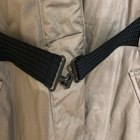 NWOT FUR Long Belted Parka With Fur Trim - Picture 4 of 12